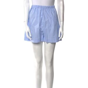 Baserange shorts XS light blue stripe poplin